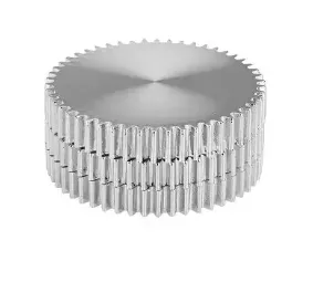 [700117] Alu Grinder 3-teilig 46mm Zahnrad Silber