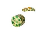 Alu Grinder 4-teilig 50mm Hanfblätter Grün