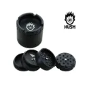 Kush Bong Grinder Alu Black 4 Parts 60mm