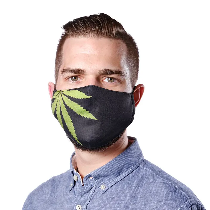 [000100252] Maske mit Hanfblat