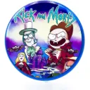 Rick and Morty Aluminium Grinder Blue 4 Parts 50mm