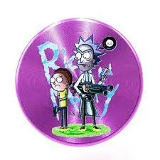 Rick and Morty Aluminium Grinder Purple 4 Parts 50mm