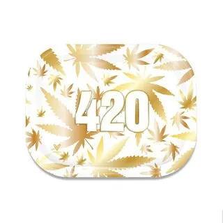 [700101] Rolling Tray - 420 Gold (18cm x 14cm)