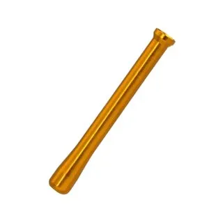 [000400303] Schnupfrohr Alu Eloxiert Gold