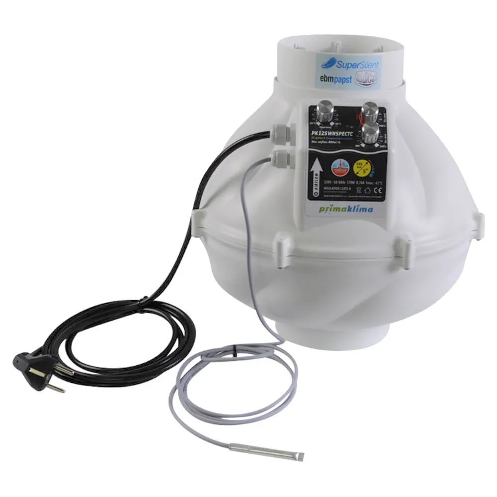 [703129] Rohr-Ventilator EC 125 / Silenced Fan Whisperblower Temp. Controlled Prima Klima