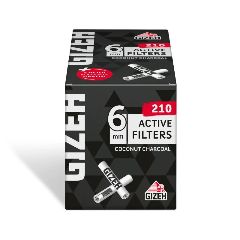 [000200390] Gizeh Active Filter 210 + 5 Meter Rolls Slim Gratis
