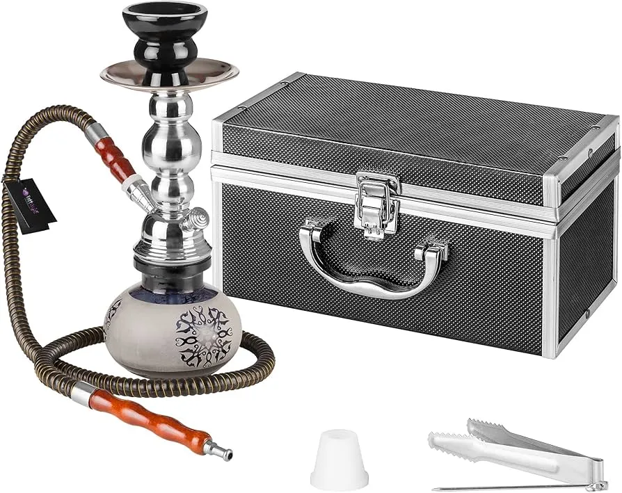 Shisha Pan inkl. Alukoffer 1er Schwarz