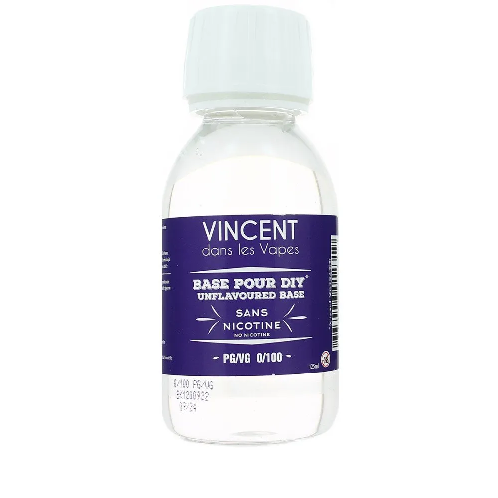 [000100507] Vincent de la Vape Base 100 VG 125ml, nikotinfrei