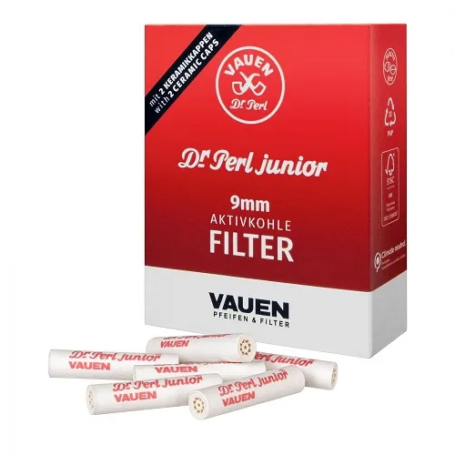 [7777778207] DR. PERL JUNIOR AKTIVKOHLEFILTER 9MM 100 Stk. (Single)