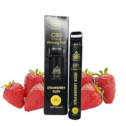 [7777778226] Dreamy ~ CBD Vape ~ Strawberry Kush ~ mit Airflow (Single)