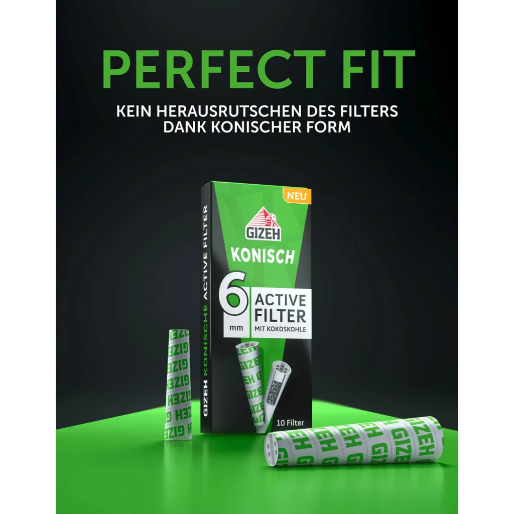 [7777778519] GIZEH - Active Filter Konisch (Single)