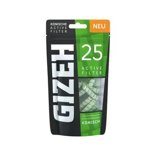 GIZEH Active Filter Konisch (25 Stk.)