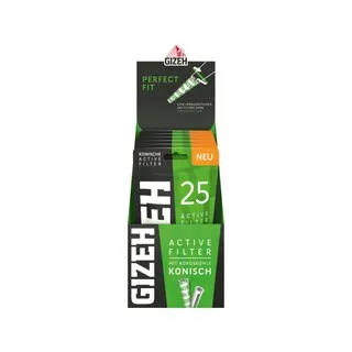 GIZEH Active Filter Konisch (25 Stk.)