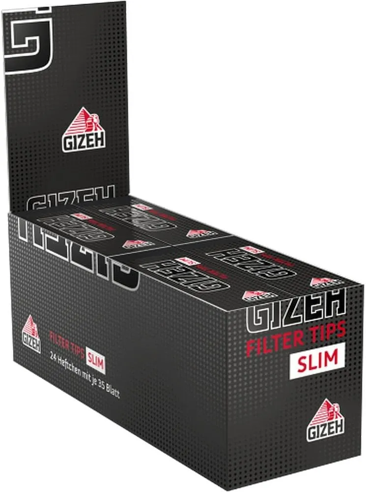 GIZEH Black Filter Tips Slim