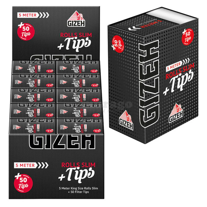 GIZEH Black Rolls + Tips