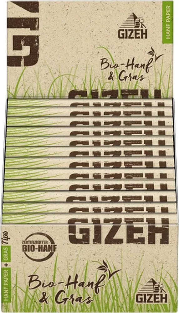 GIZEH Hanf & Gras King Size Slim + Tips