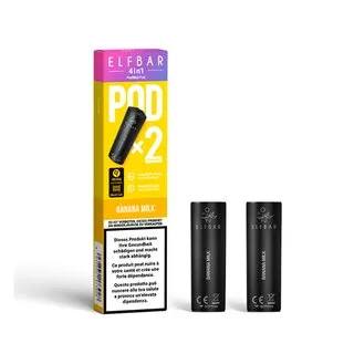 [7777778249] ELFBAR 4 in 1 (2x2ml PODS) (Banana Milk, Single)