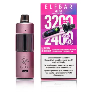 [7777778259] ELFBAR 4in1 Kit (Berry Edition, Single)