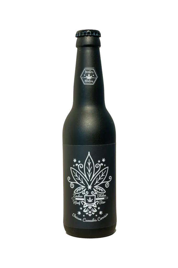 Hanf Bier Unicum Cannabis Cervisia in der Flasche