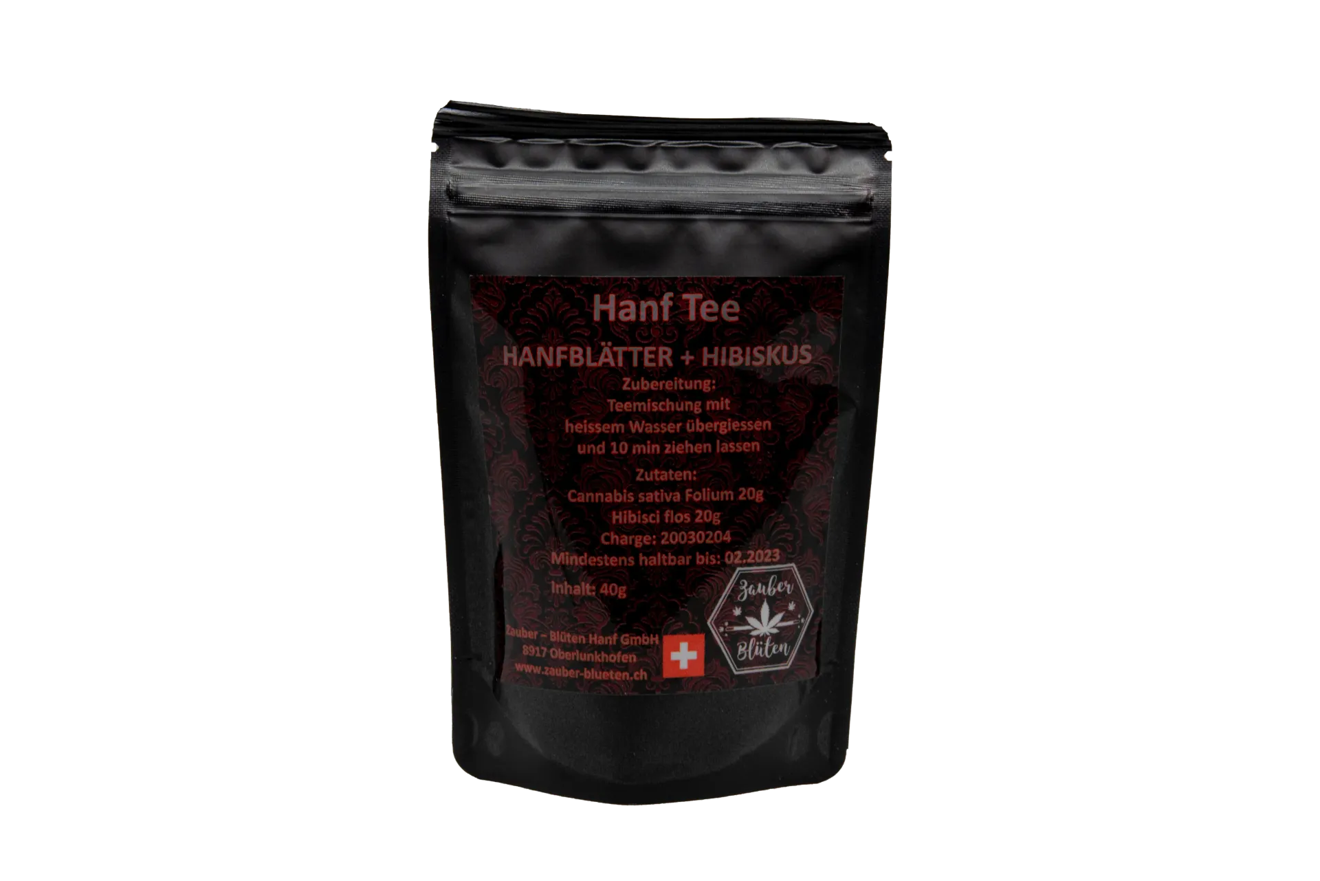 [7777778714] Hanf Tee offen (Hibiskus, Single)