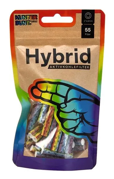 [7777778744] Hybrid Supreme - Aktivkohlefilter (55 Stk.) (Rainbow, Single)