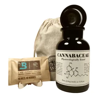 Mary Purple Aufbewahrungsglas mit Design