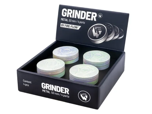 Metal Grinder 50mm 4P - Icy Pearl - 420 Girl
