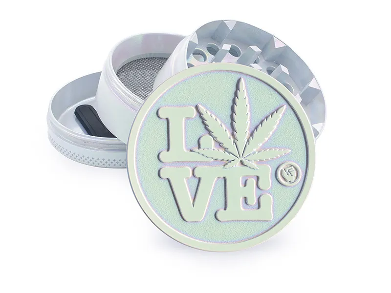 [7777779015] Metal Grinder 50mm 4P - Icy Pearl 420 Love (Single)