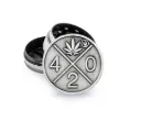 Metal Grinder 50mm 4P - Silver - 420 Love