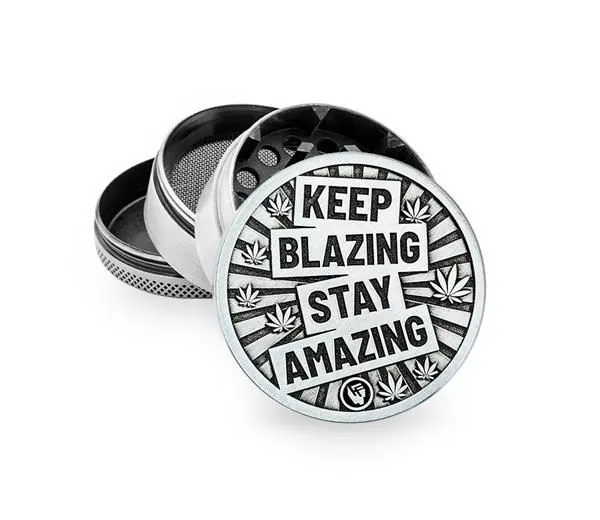 [7777779021] Metal Grinder 50mm 4P - Silver - Keep Blazing (Single)
