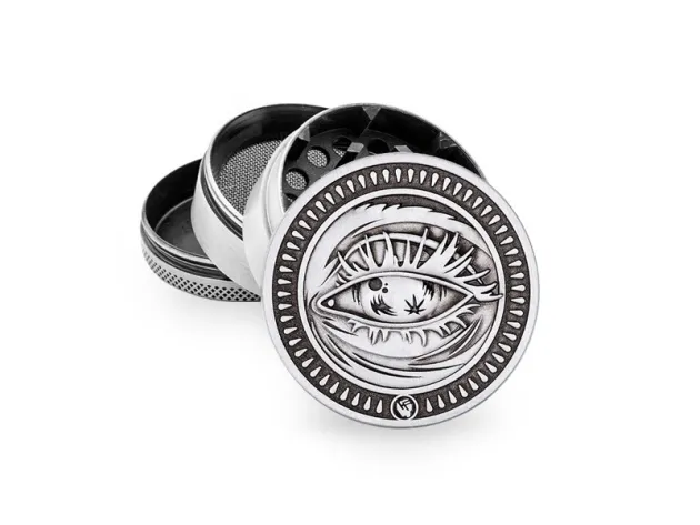 [7777779029] Metal Grinder 5cm 4P - Silver - Faded (Single)