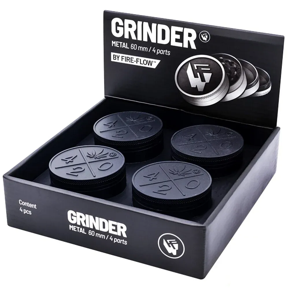 Metal Grinder Black 420 4-teilig 60mm