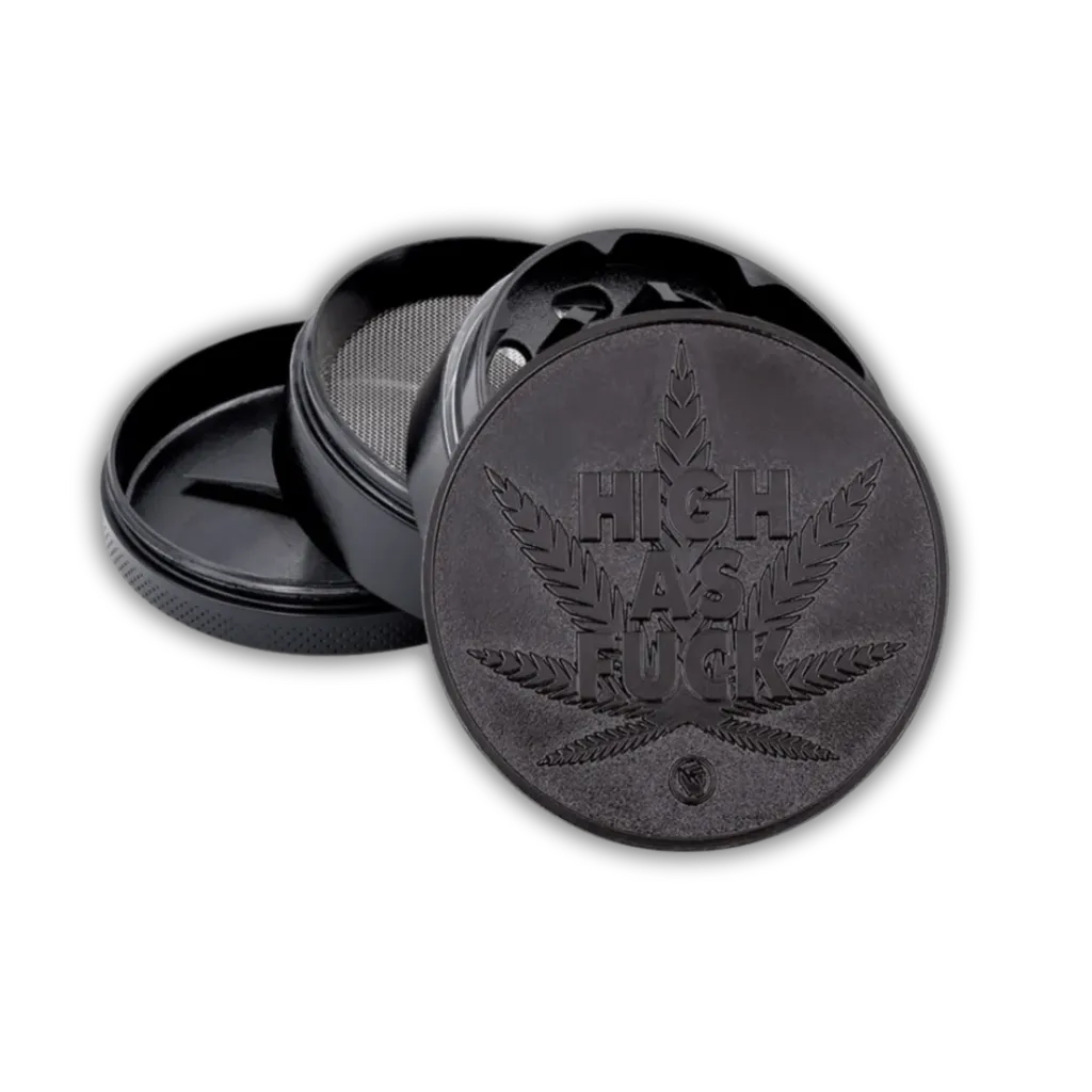 [7777779035] Metal Grinder Black High As Fuck 4-teilig 60mm (Single)