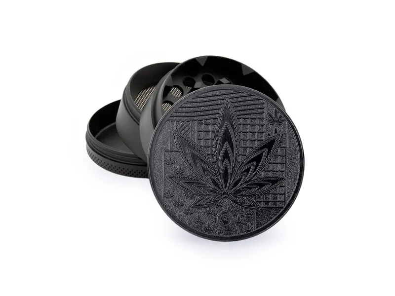 [7777779037] Metal Grinder Black Leaves 36 4-teilig 50mm (Single)