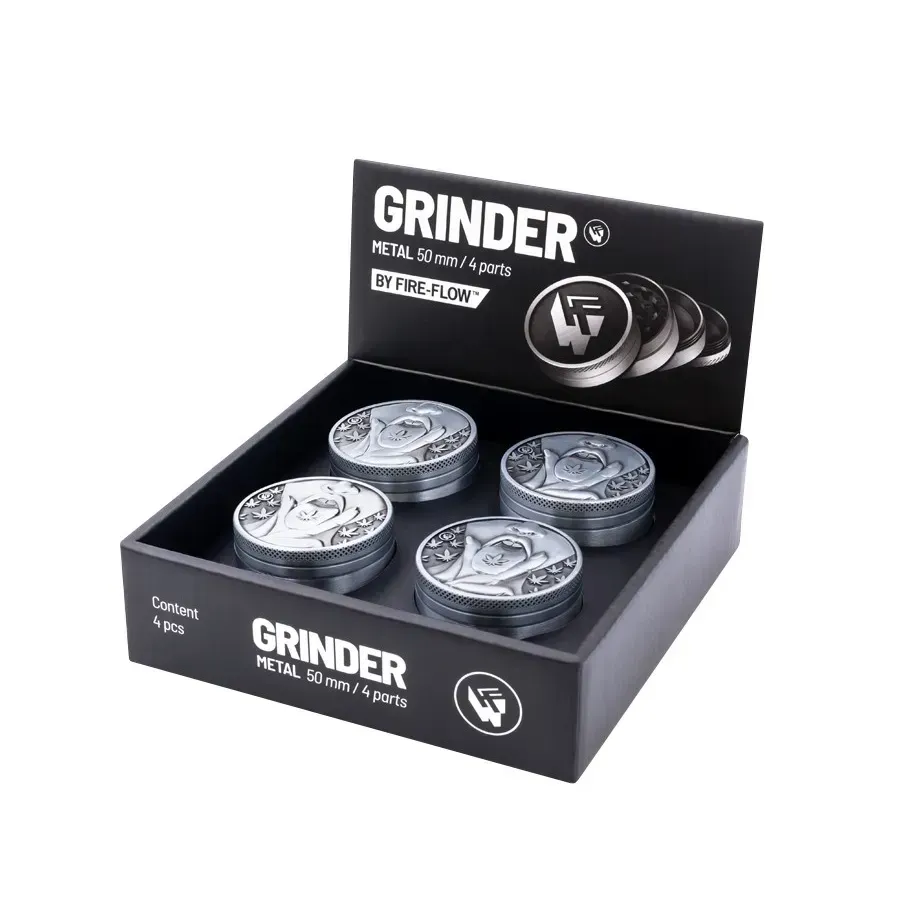 Metal Grinder Silver 420 Girl 4-teilig 50mm