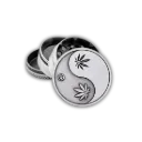 Metal Grinder Silver Yin Yang 4-teilig 50mm