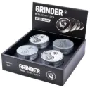 Metal Grinder Silver Yin Yang 4-teilig 50mm