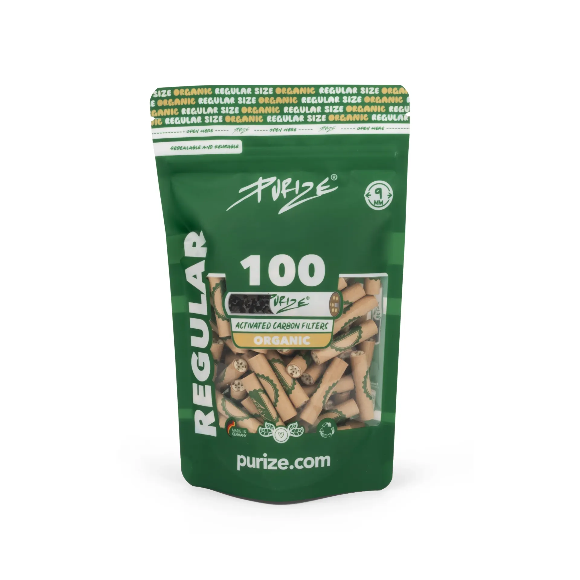 Purize Regular 100 Verschiedene Farben 9mm