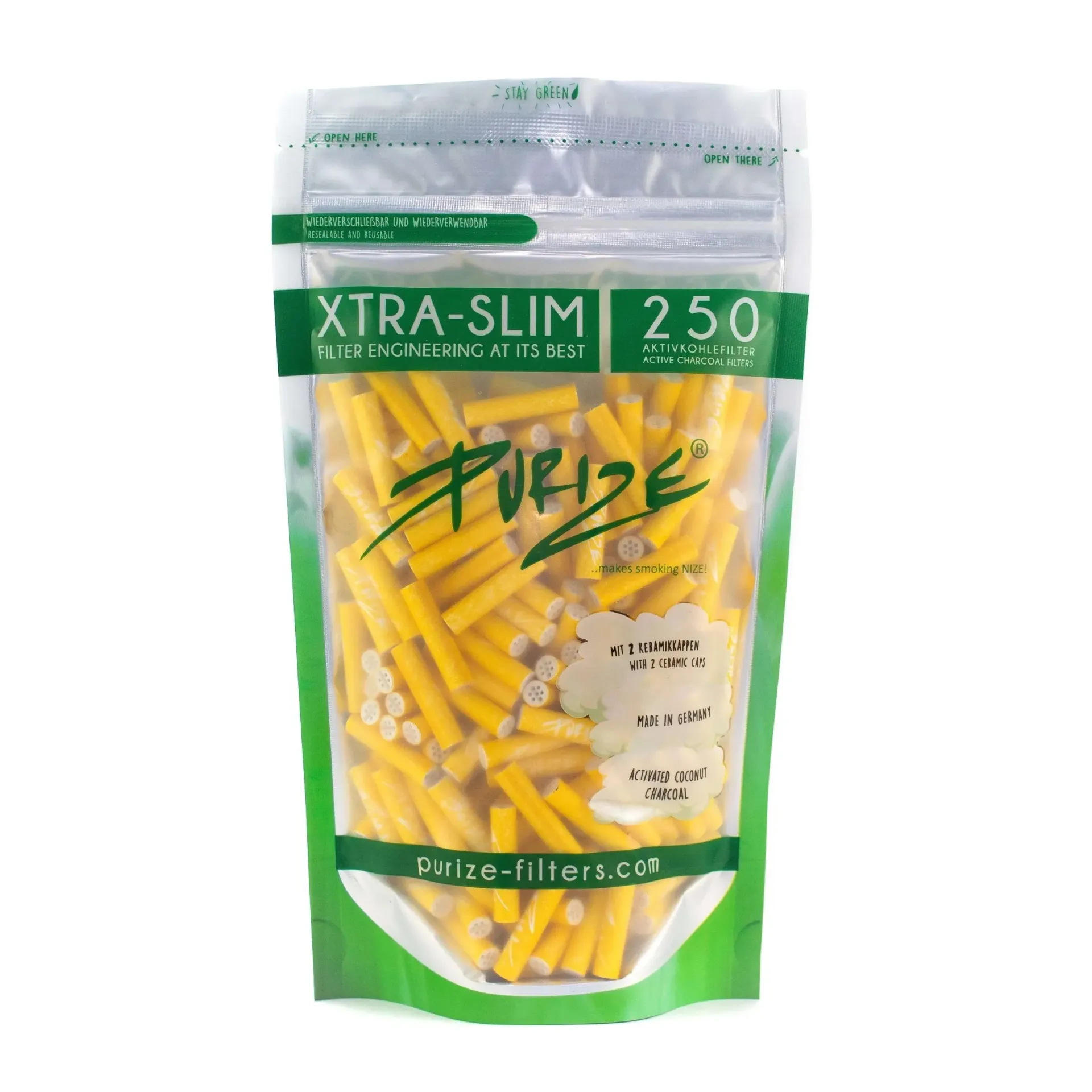 Purize Xtra Slim Aktivkohlefilter 6mm 250 Stk