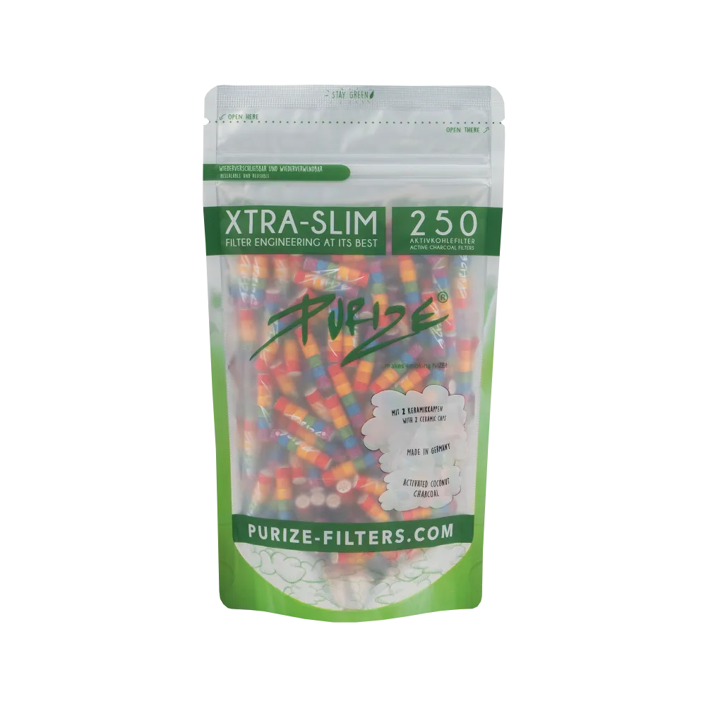 Purize Xtra Slim Aktivkohlefilter 6mm 250 Stk