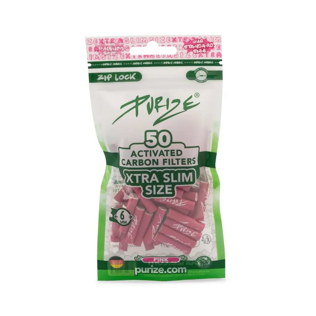 [7777779223] Purize Filter XTra Slim 6mm 50er (Pink, Single)