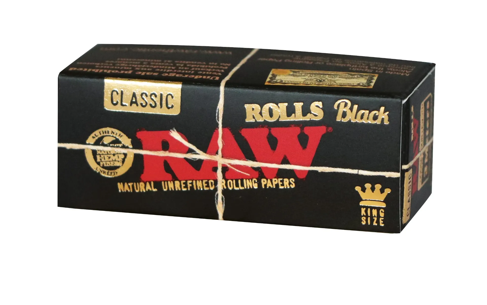 [7777779281] RAW Black Rolls Slim 3m (Single)