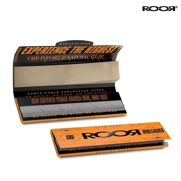 ROOR UNBLEACHED SLIM PAPERS + TIPS
