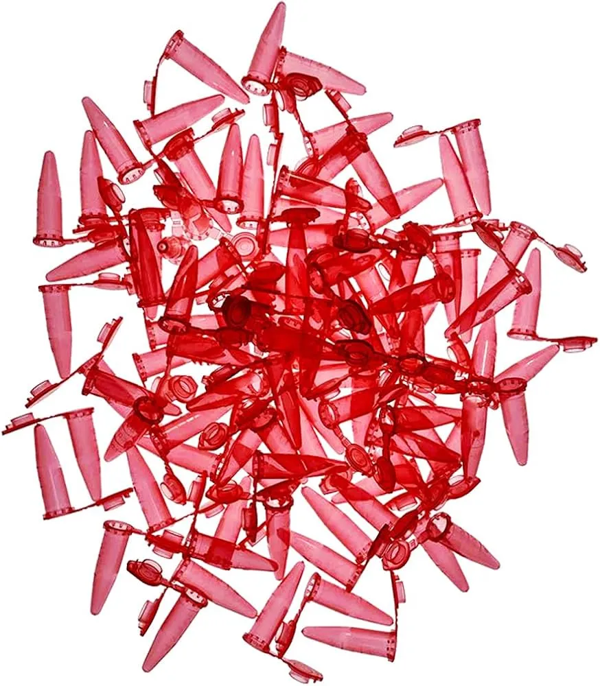 Reagent 1.5ml with attached lid  Red