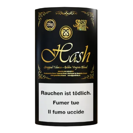 [7777779371] Sasso Tobaccos Brasil Hash Golden Virginia Blend, 25g (Single)