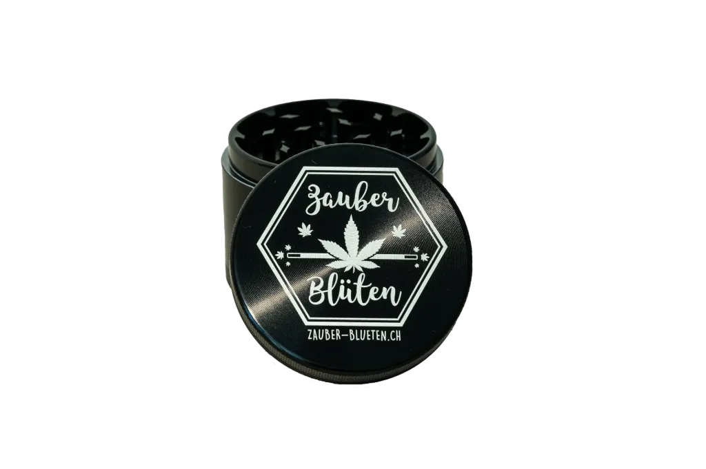 Zauber - Blüten Grinder Schwarz 63mm