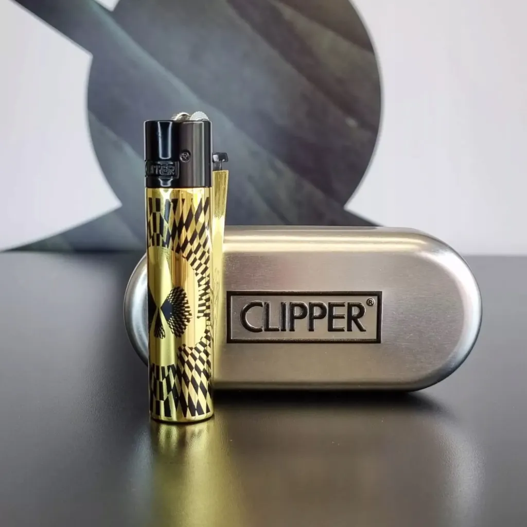 Clipper - Metall "Amazing Skulls" (Gold)