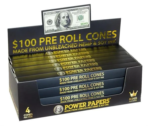 Power Papers - Dollar - Cones 110mm (1 x 4 Cones)