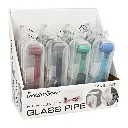 Purpfeife Bunt Metall/Glas