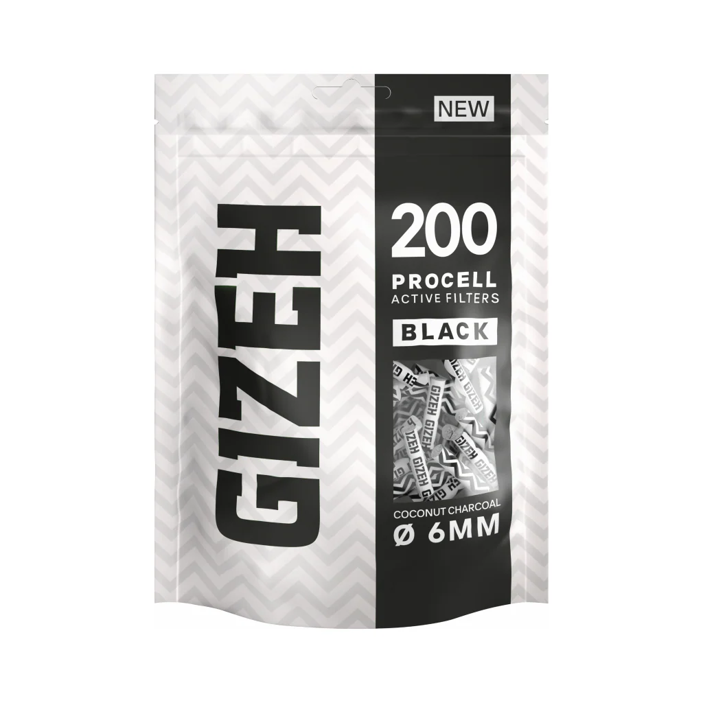 [90140856734] GIZEH ProCell 6mm (200 Stk.) (Black, Single)